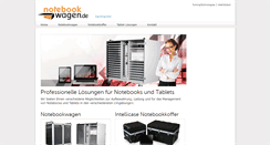 Desktop Screenshot of notebookwagen.de